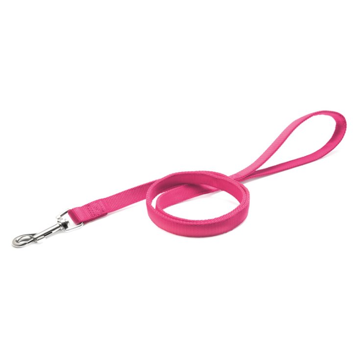 RECORD PINK DOUBLE NYLON LEASH 2,5X