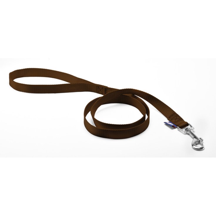 RECORD LEASH NYLON BROWN 2,5X100