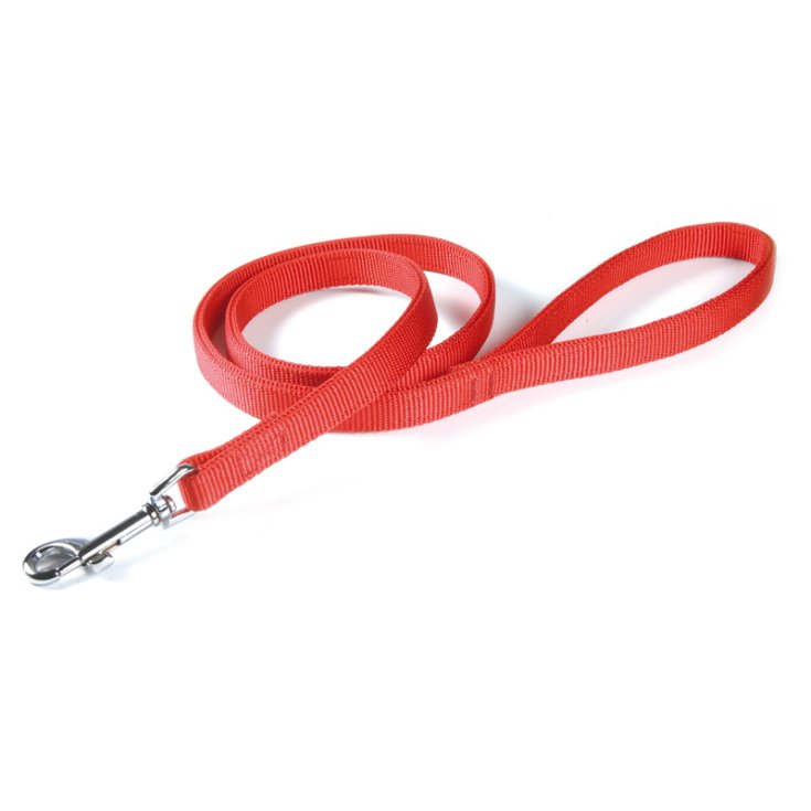 RECORD RED DOUBLE NYLON LEASH 2,5