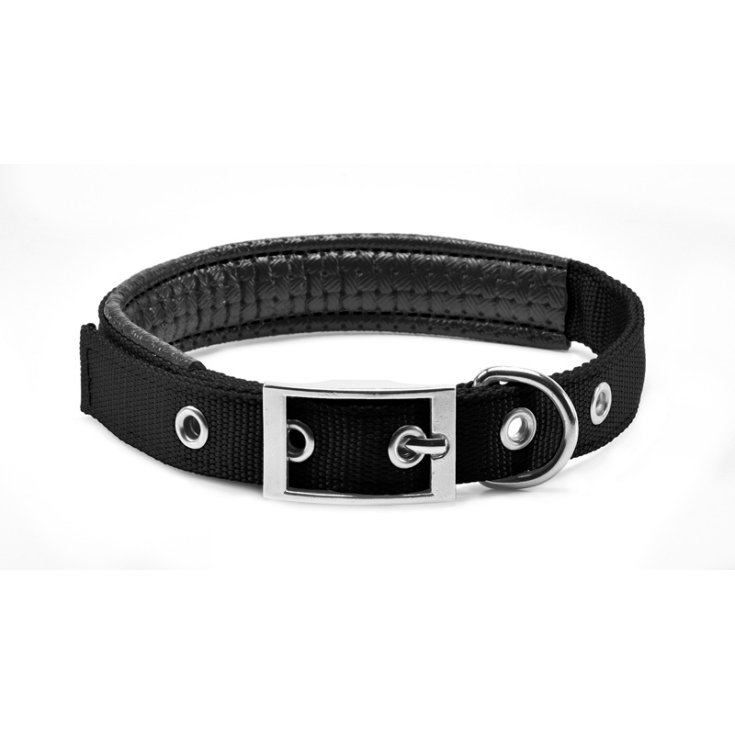 RECORD BLACK SOFT PADDED NYLON COLLAR