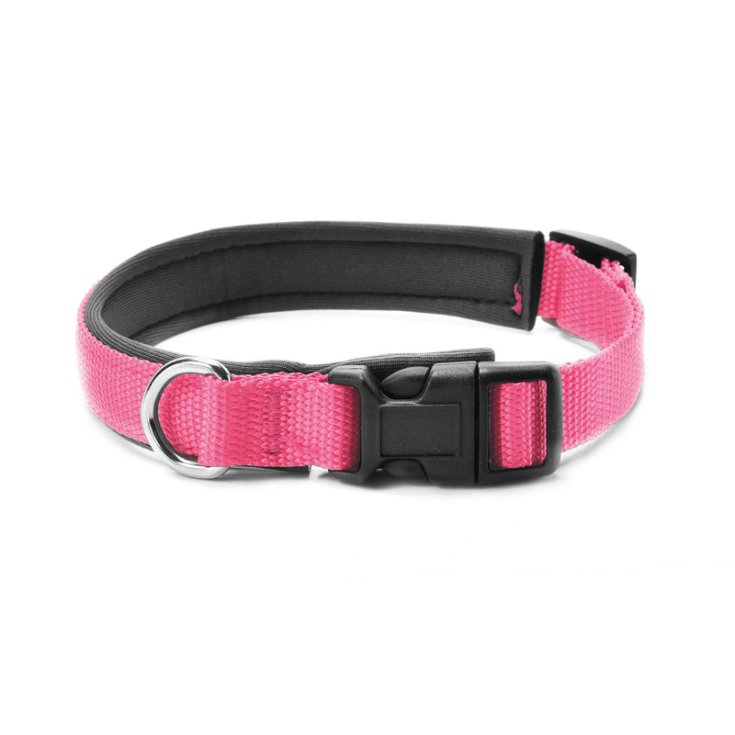 RECORD COLLAR NYLON WITH NEOPRENE PINK 2