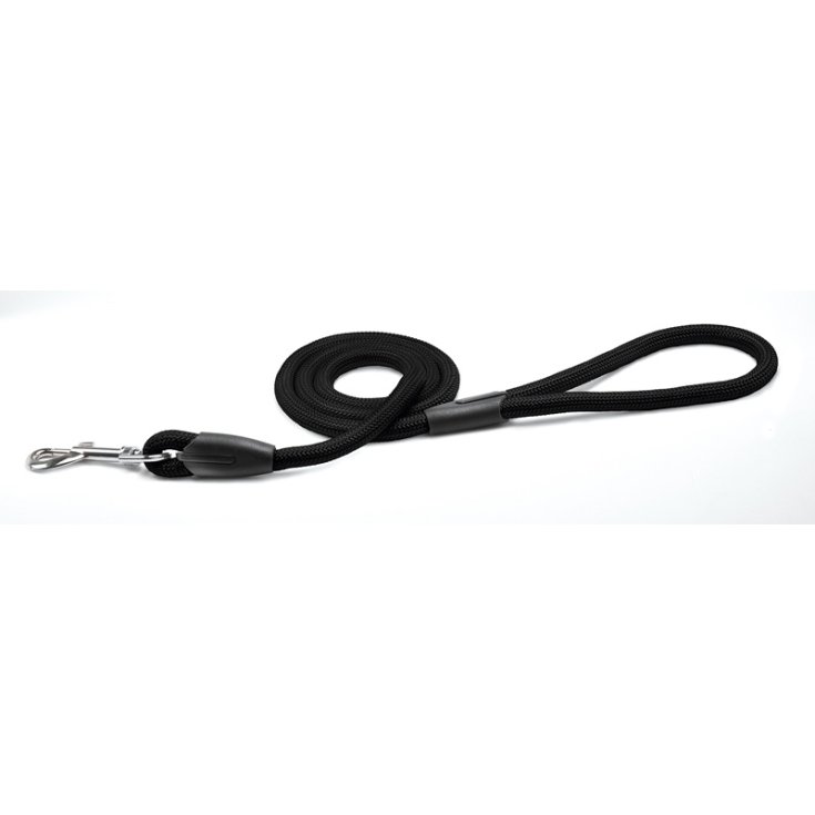 RECORD BLACK TUBULAR LEASH 1,8X150