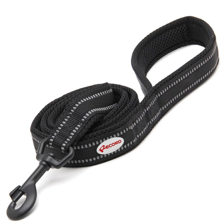 RECORD ACTION BLACK LEASH M 2X110 CM