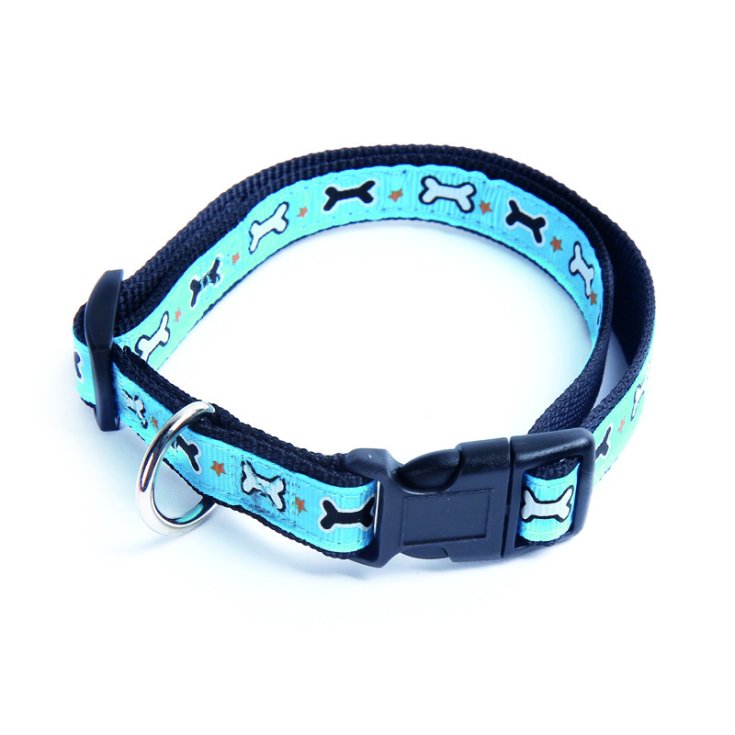 RECORD BOSSES COLLAR NYLON BLUE 2,