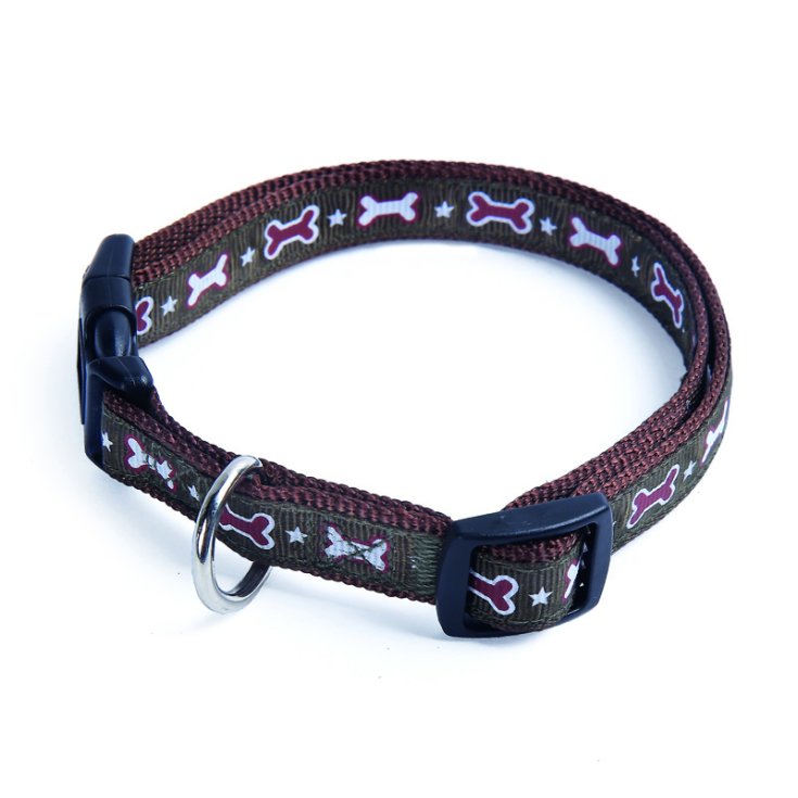 RECORD BOSSES COLLAR NYLON BROWN 2,
