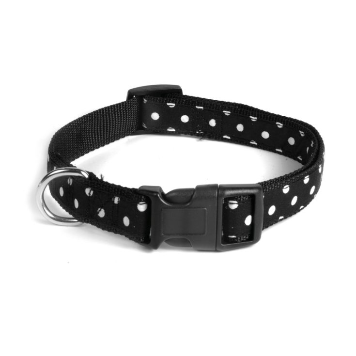 RECORD POIS COLLAR BLACK NYLON 1,6X30 45