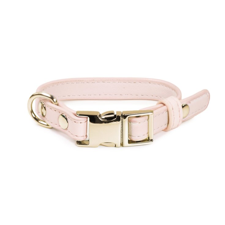 RECORD LONDON COLLAR IN PINK LEATHERETTE