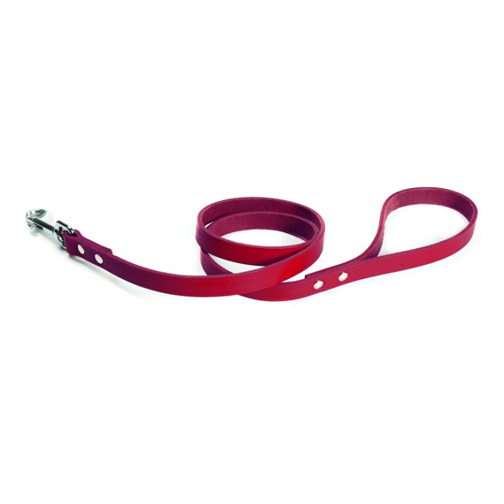 RECORD LEASH RED LEATHER 1,3X90 CM