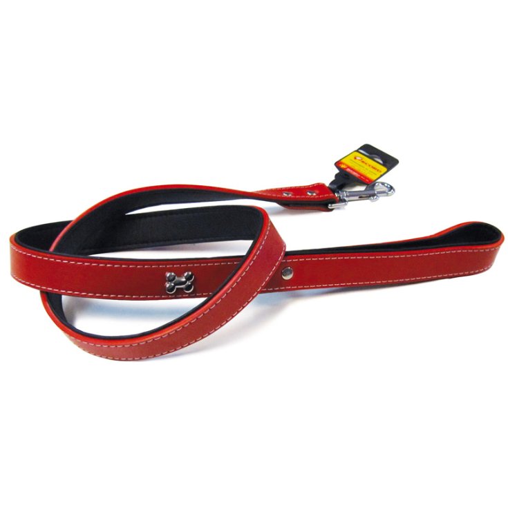 RECORD SILVER LEASH ECO-LEATHER WITH OXY