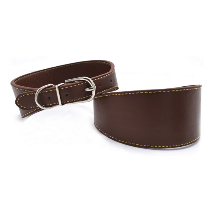 RECORD SOLID ECO-LEATHER COLLAR SOLID MARR