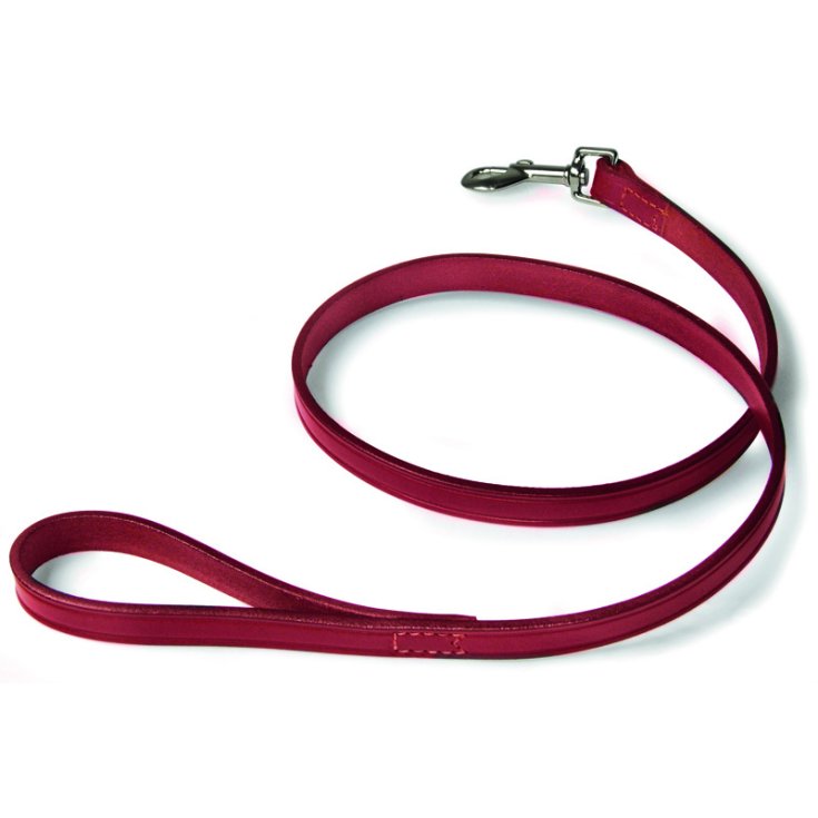 RECORD RED STITCHED LEATHER LEASH 1,3