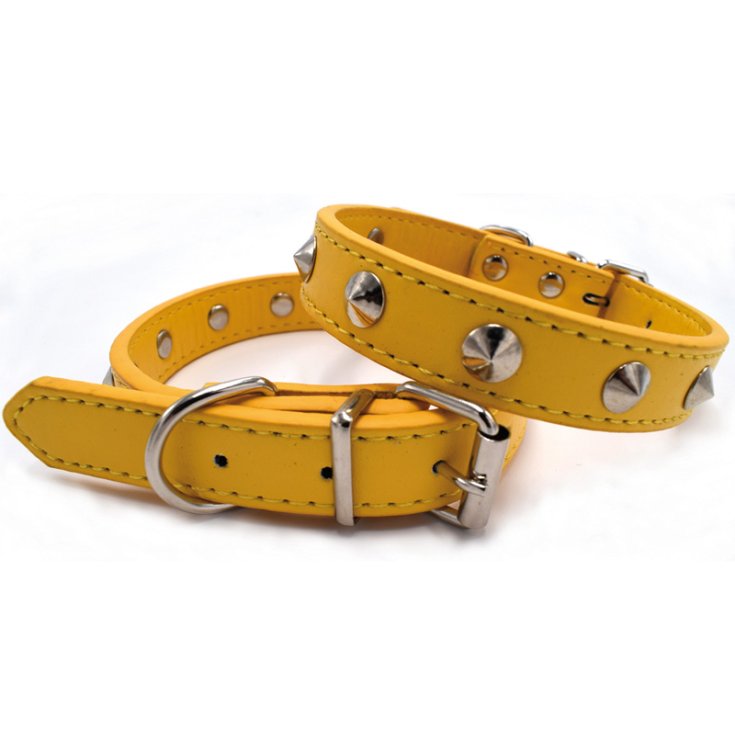 RECORD PUNK ECO-LEATHER COLLAR STUDS GIA
