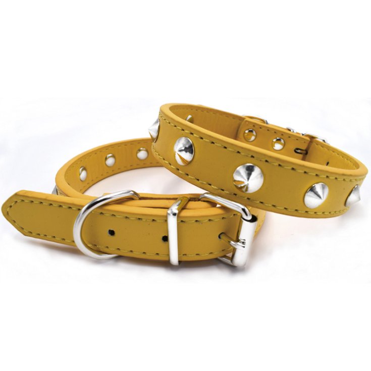 RECORD PUNK ECO-LEATHER COLLAR STUDS GIA