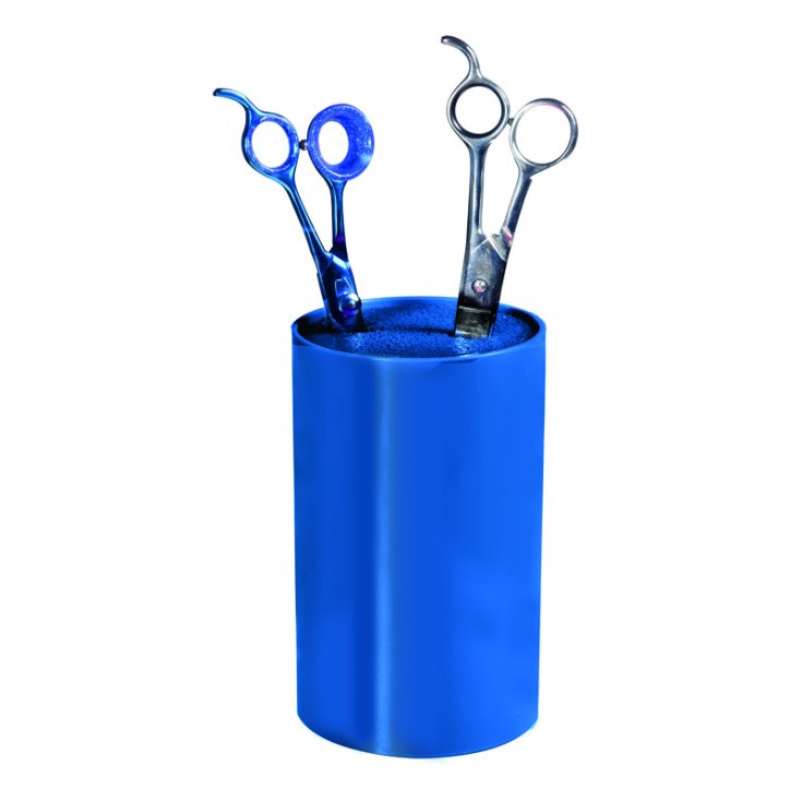 RECORD BLUE CYLINDRICAL SCISSOR HOLDER 11X18