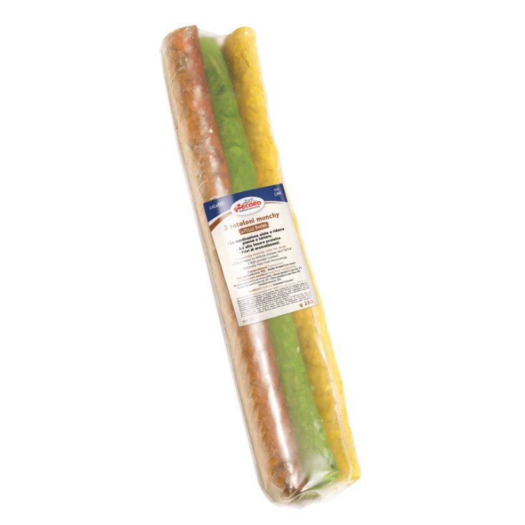 RECORD 3 COLORED MUNCHY ROLLS 25 CM