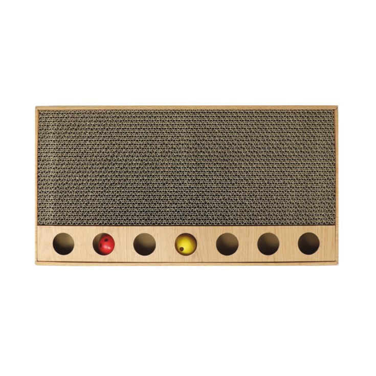 RECORD CARDBOARD SCRATCHER POST WITH BALL