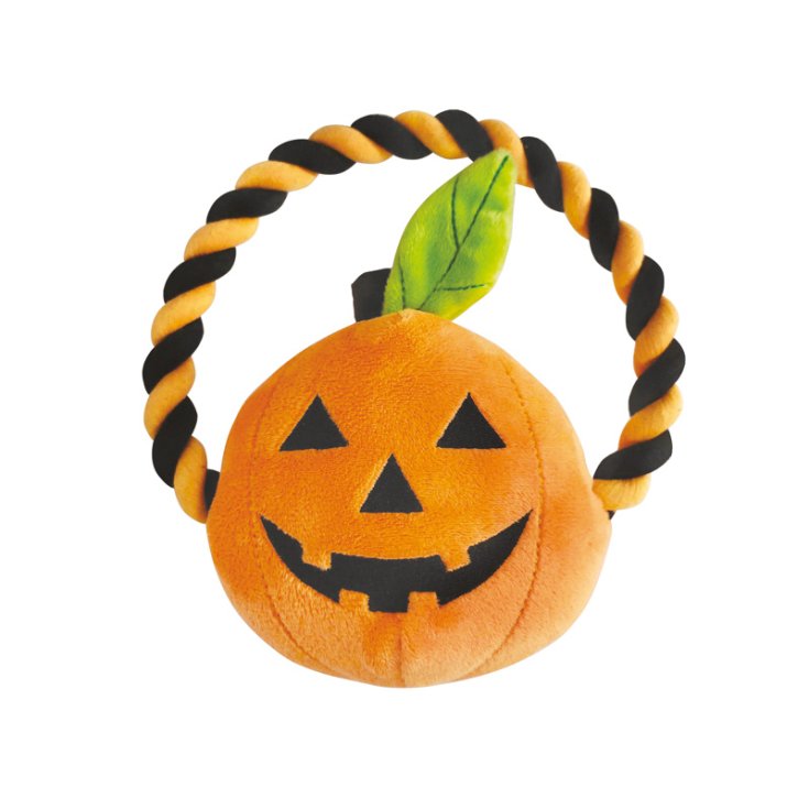 RECORD HORROR PLUSH PUMPKIN WITH ROPE 2