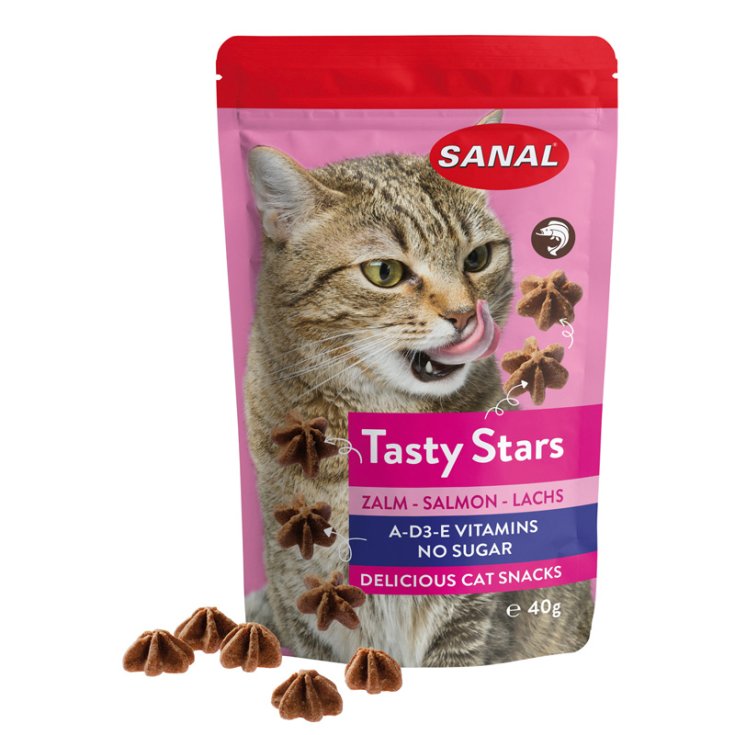 SANAL TASTY STARS SALMON, CATS 40 G SA